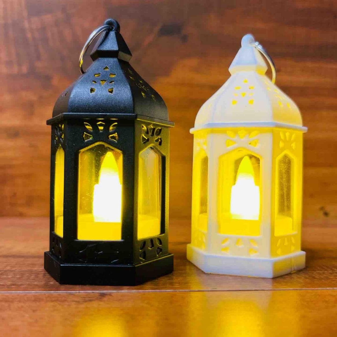 Big LED Plastic Lanterns for Home Decoration