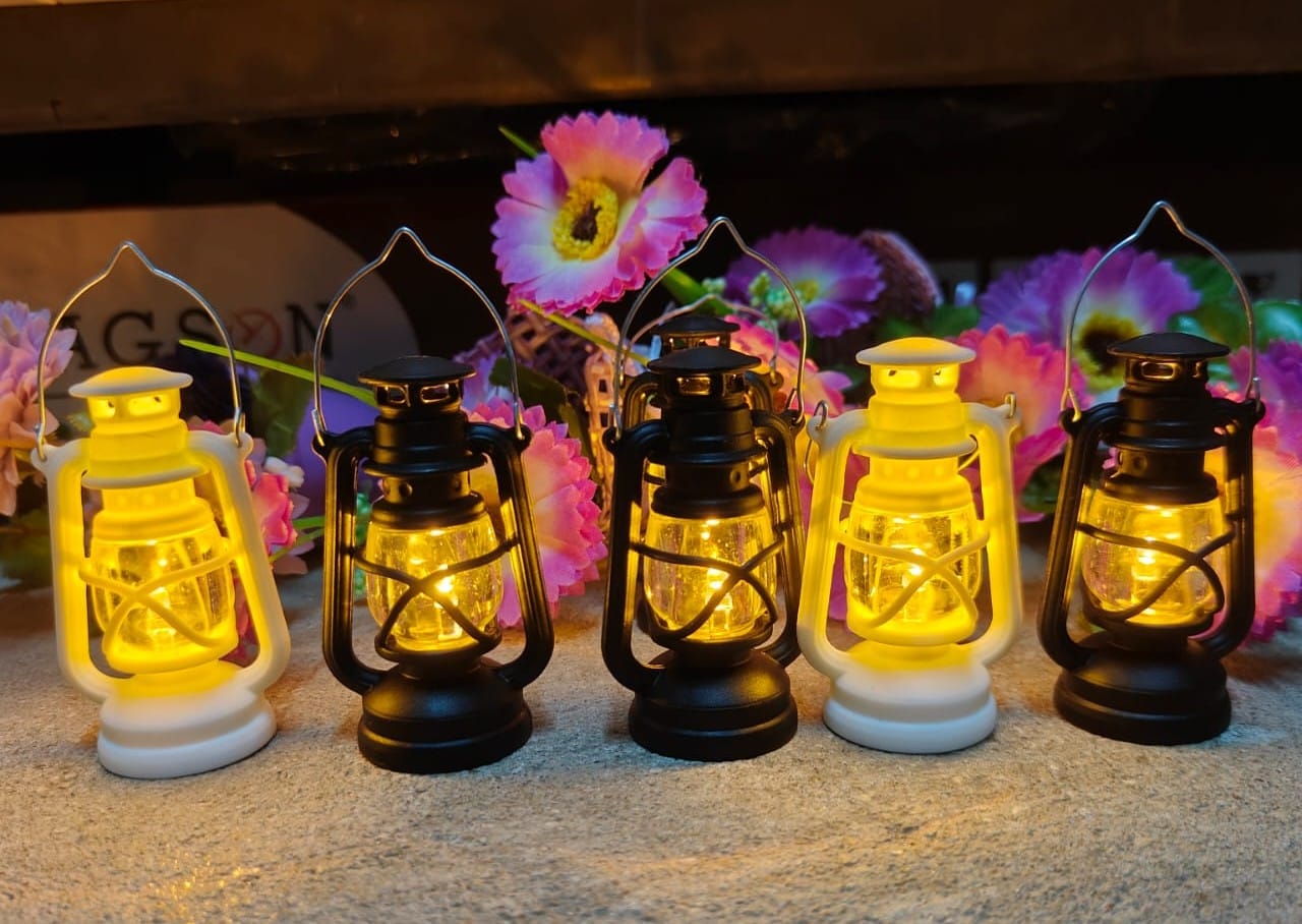 Mini LED Plastic Lanterns for Home Decoration