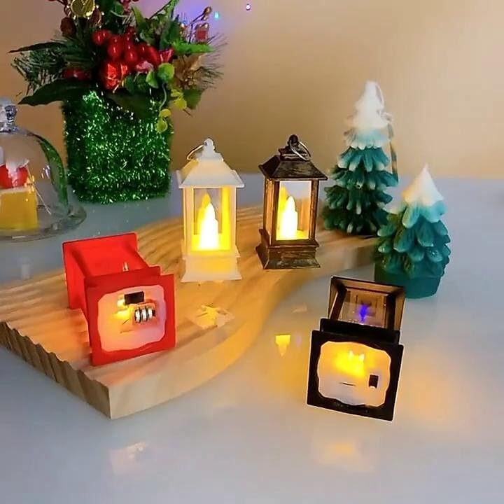 Small  LED Plastic Lanterns for Home Decoration